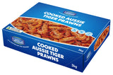 COOKED QLD TIGER PRAWNS - MEDIUM   3KG