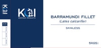 BARRAMUNDI FILLETS FROZEN  5KG BOX